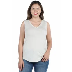 24seven Comfort Apparel Women's Plus V Neck Sleeveless Top 11 24seven Comfort Apparel Women's Plus V Neck Sleeveless Top -Women Clothing Shop GUEST e8161b2c c795 4efe 9774 abfe21b17e83