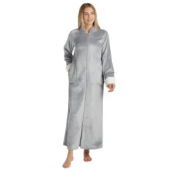 Softies Plush Mandarin Collar Zip Robe 11 Softies Plush Mandarin Collar Zip Robe -Women Clothing Shop GUEST e831e61b 5081 4f55 909e dd4dcef7df0e