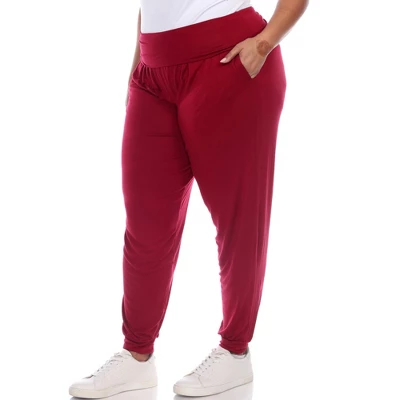 Women's Plus Size Harem Pants - White Mark 2 Women's Plus Size Harem Pants - White Mark - Image 2