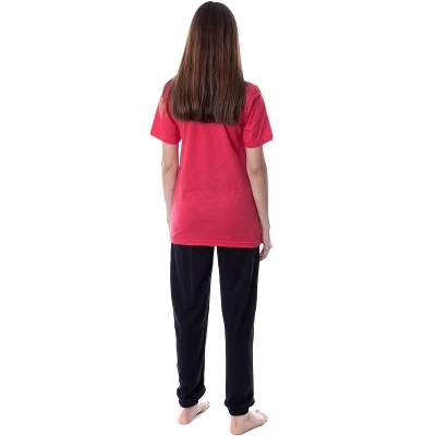 Disney Womens' Beauty And The Beast Belle Stained Glass Sleep Pajama Set Multicolored 2 Disney Womens' Beauty And The Beast Belle Stained Glass Sleep Pajama Set Multicolored - Image 2