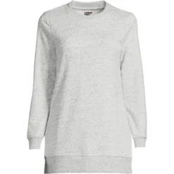 Lands' End Lands' End Women's Tall Serious Sweats Crewneck Long Sleeve Sweatshirt Tunic -Women Clothing Shop GUEST eda75a75 707f 40cd 842c 7c81a11921c6