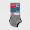Hanes Originals Women's 6pk No Show Socks - Red/White/Black 5-9