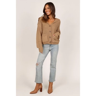 Petal And Pup Womens Amelia Oversize Collar Button Cardigan 2 Petal And Pup Womens Amelia Oversize Collar Button Cardigan - Image 2