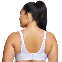 Glamorise Womens Custom Control Sports Wirefree Bra 1166 White