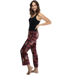 Harry Potter Juniors Hogwarts Houses Crest Cropped Lounge Pants Pajamas