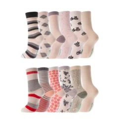 Mio Marino Women's Dress Crew Socks 12 Pack