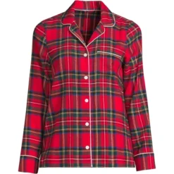 Lands' End Women's Long Sleeve Print Flannel Pajama Top -Women Clothing Shop GUEST f07f8644 6f73 4292 8063 7c45f3f8eb40