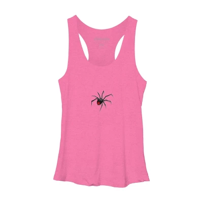 Women's Design By Humans Halloween Spider Tshirt By Bambino Racerback Tank Top 3 Women's Design By Humans Halloween Spider Tshirt By Bambino Racerback Tank Top - Image 3
