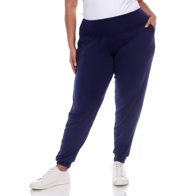 Women's Plus Size Harem Pants - White Mark 9 Women's Plus Size Harem Pants - White Mark - Image 9