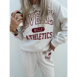 Women's Ascot + Hart Beverly Hills Graphic Pullover Sweatshirt - Beige -Women Clothing Shop GUEST f42b82ff 492d 440a be63 16f946db6076