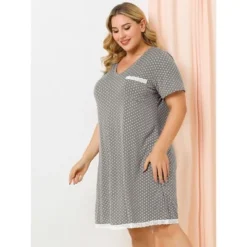 Agnes Orinda Womens Plus Size V Neck Polka Dots Short Sleeve Sleepwear Pajamas Nightgown 19 Agnes Orinda Womens Plus Size V Neck Polka Dots Short Sleeve Sleepwear Pajamas Nightgown -Women Clothing Shop GUEST f4c5dc88 91cf 4b7e a145 dcaae2bb1f03