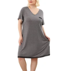 Agnes Orinda Womens Plus Size V Neck Polka Dots Short Sleeve Sleepwear Pajamas Nightgown 28 Agnes Orinda Womens Plus Size V Neck Polka Dots Short Sleeve Sleepwear Pajamas Nightgown -Women Clothing Shop GUEST f4d30a95 05a7 40ed 8973 7be6da8970d7