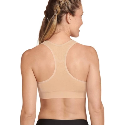Jockey Women's Seamfree Mid Impact Zip Front Sports Bra 1 Jockey Women's Seamfree Mid Impact Zip Front Sports Bra