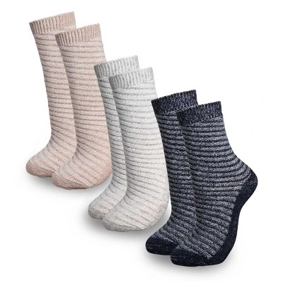 Mio Marino Womens Warm Wool Knitted Socks 3 Pack 5 Mio Marino Womens Warm Wool Knitted Socks 3 Pack - Image 5